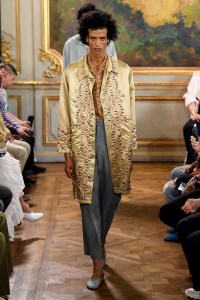 Model on the catwalk