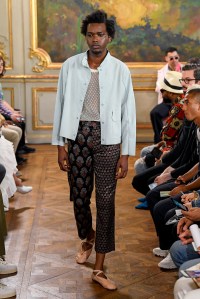 Model on the catwalk