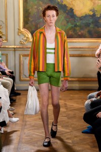 Model on the catwalk