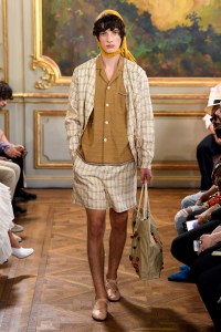 Model on the catwalk