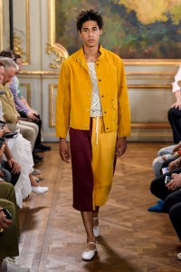 Model on the catwalk