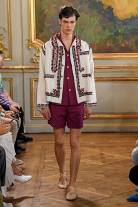 Model on the catwalk