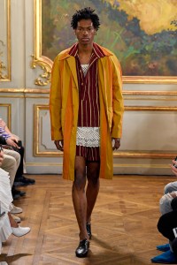 Model on the catwalk
