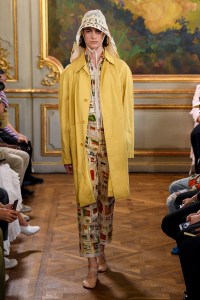 Model on the catwalk