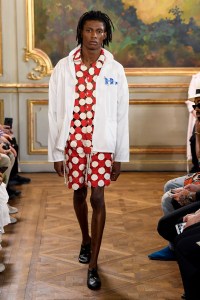 Model on the catwalk