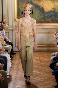 Model on the catwalk