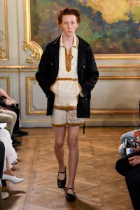 Model on the catwalk