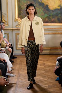 Model on the catwalk