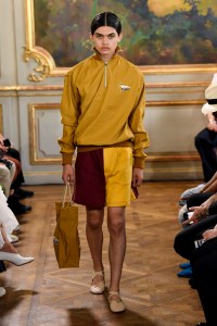 Model on the catwalk