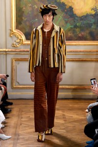 Model on the catwalk