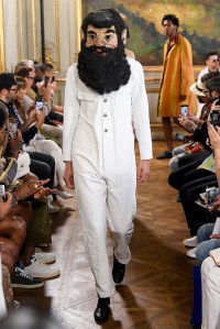Model on the catwalk