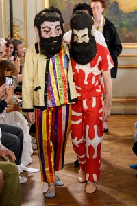 Models on the catwalk