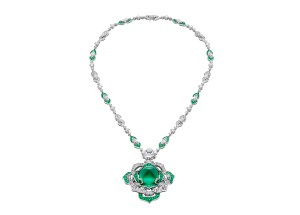 A look from Bulgari’s high jewelry collection presented in Capri.