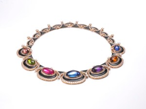 A look from Bulgari’s high jewelry collection presented in Capri.