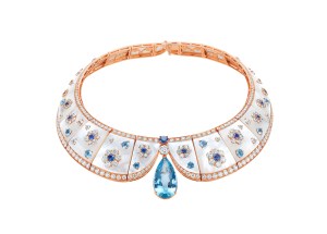 A look from Bulgari’s high jewelry collection presented in Capri.