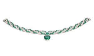 A look from Bulgari’s high jewelry collection presented in Capri.