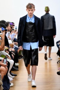 Model on the catwalk
