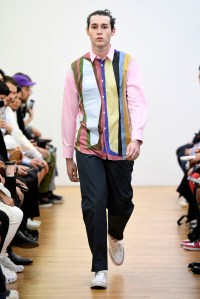 Model on the catwalk