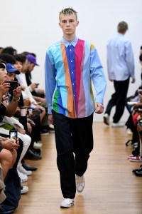 Model on the catwalk