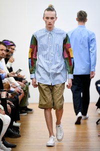 Model on the catwalk
