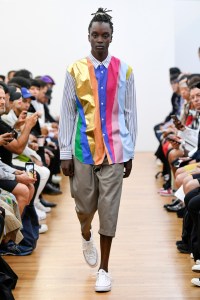 Model on the catwalk