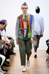 Model on the catwalk