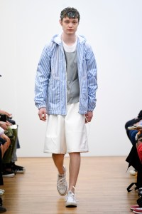 Model on the catwalk