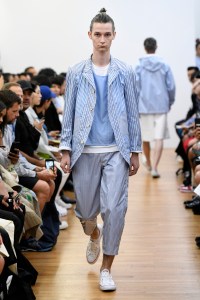Model on the catwalk