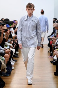 Model on the catwalk