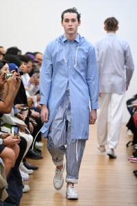 Model on the catwalk