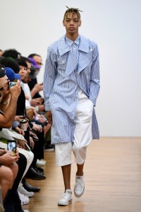 Model on the catwalk