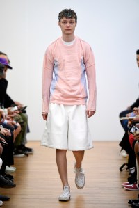 Model on the catwalk