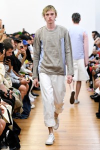 Model on the catwalk