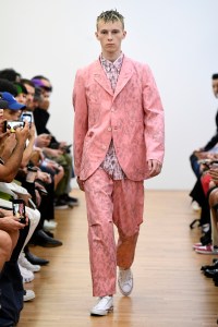 Model on the catwalk