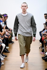 Model on the catwalk
