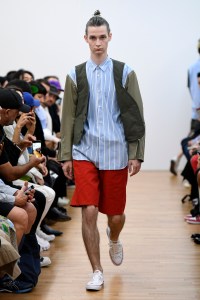 Model on the catwalk