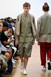 Model on the catwalk