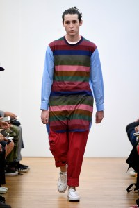 Model on the catwalk