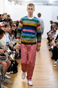 Model on the catwalk