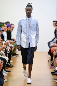 Model on the catwalk