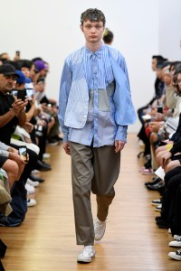 Model on the catwalk