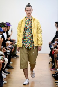 Model on the catwalk