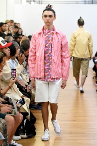 Model on the catwalk