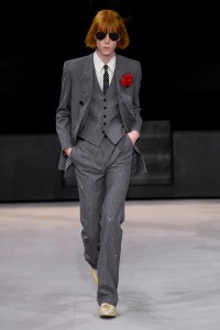 Model on the catwalk