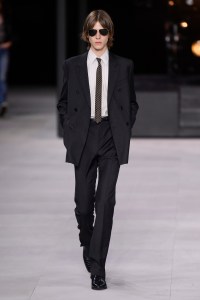 Model on the catwalk