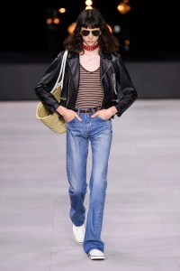 Model on the catwalk