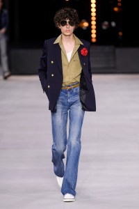 Model on the catwalk