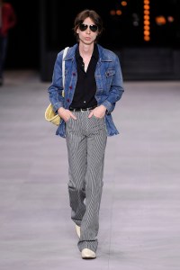 Model on the catwalk