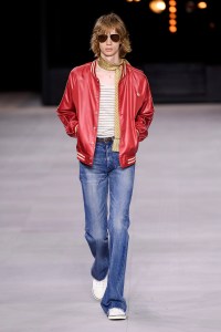 Model on the catwalk