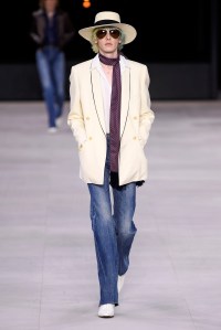 Model on the catwalk